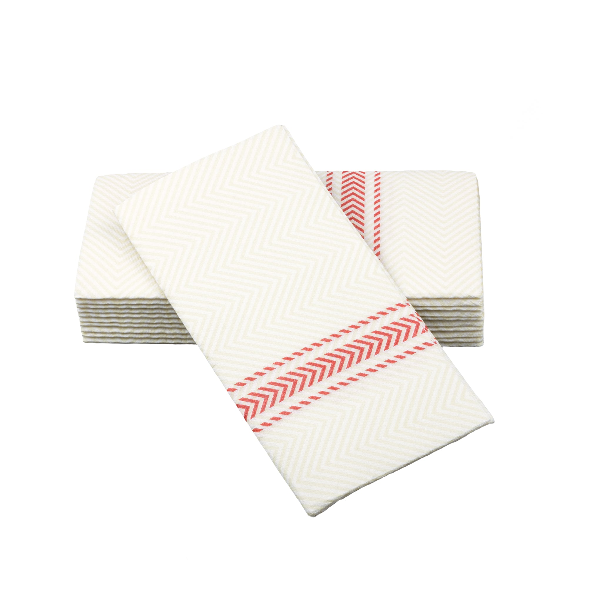 SimuLinen ClassicPoint Red Bistro napkins.