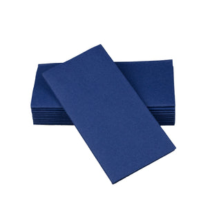 SimuLinen dark blue disposable dinner napkins.