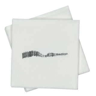 SimuLinen Cocktail and Party Napkins Beverage Napkins - Fence design (1000 Count Case)