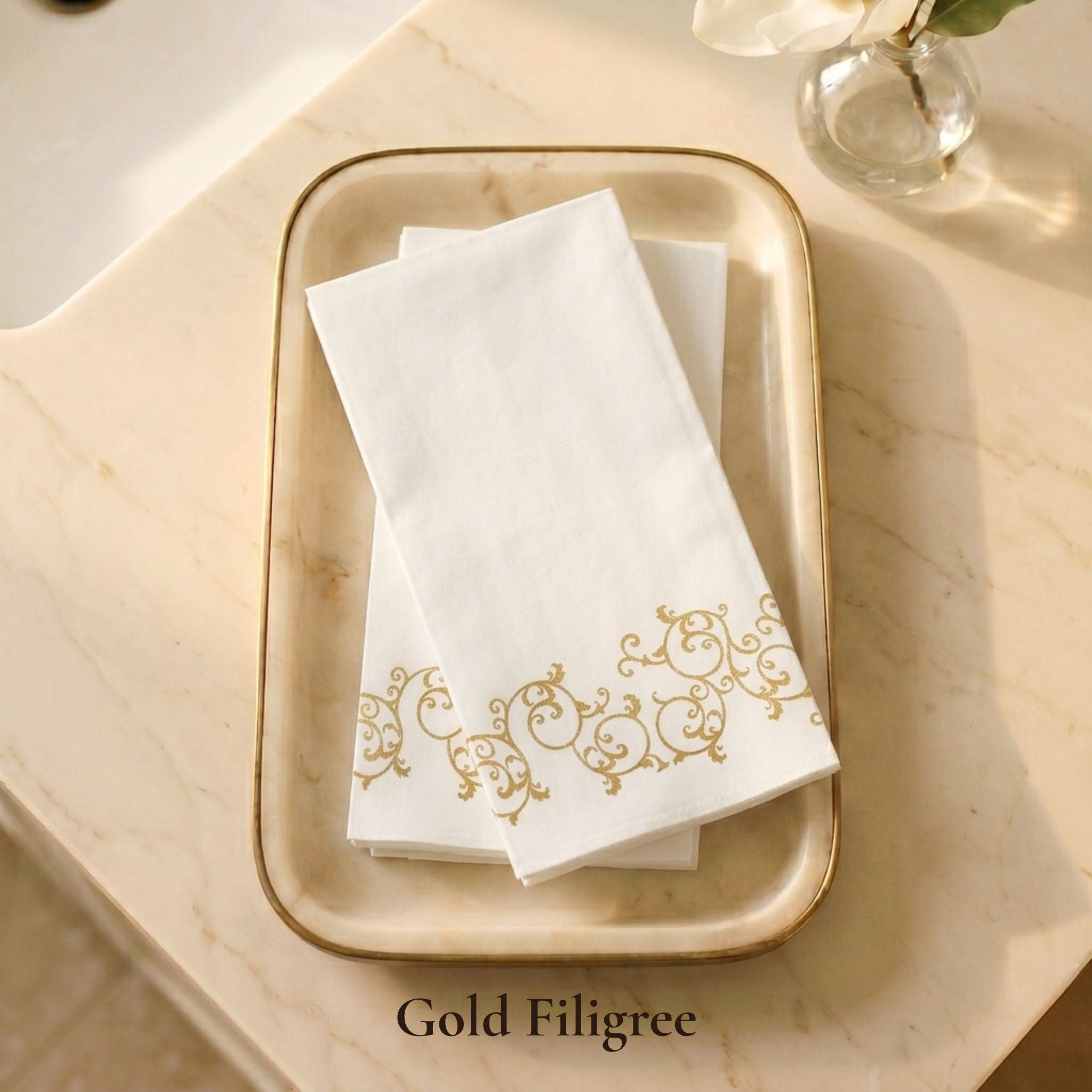 DISCOVERY SET — Cloth-Like Disposable Guest Towels 12x17”, Four Styles