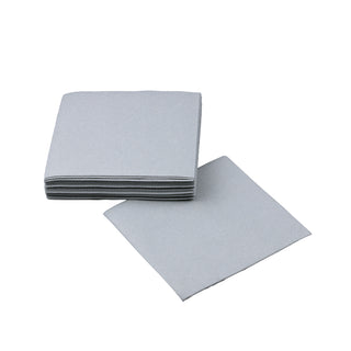 SimuLinen Cocktail and Party Napkins Beverage Napkins - RICH GREY
