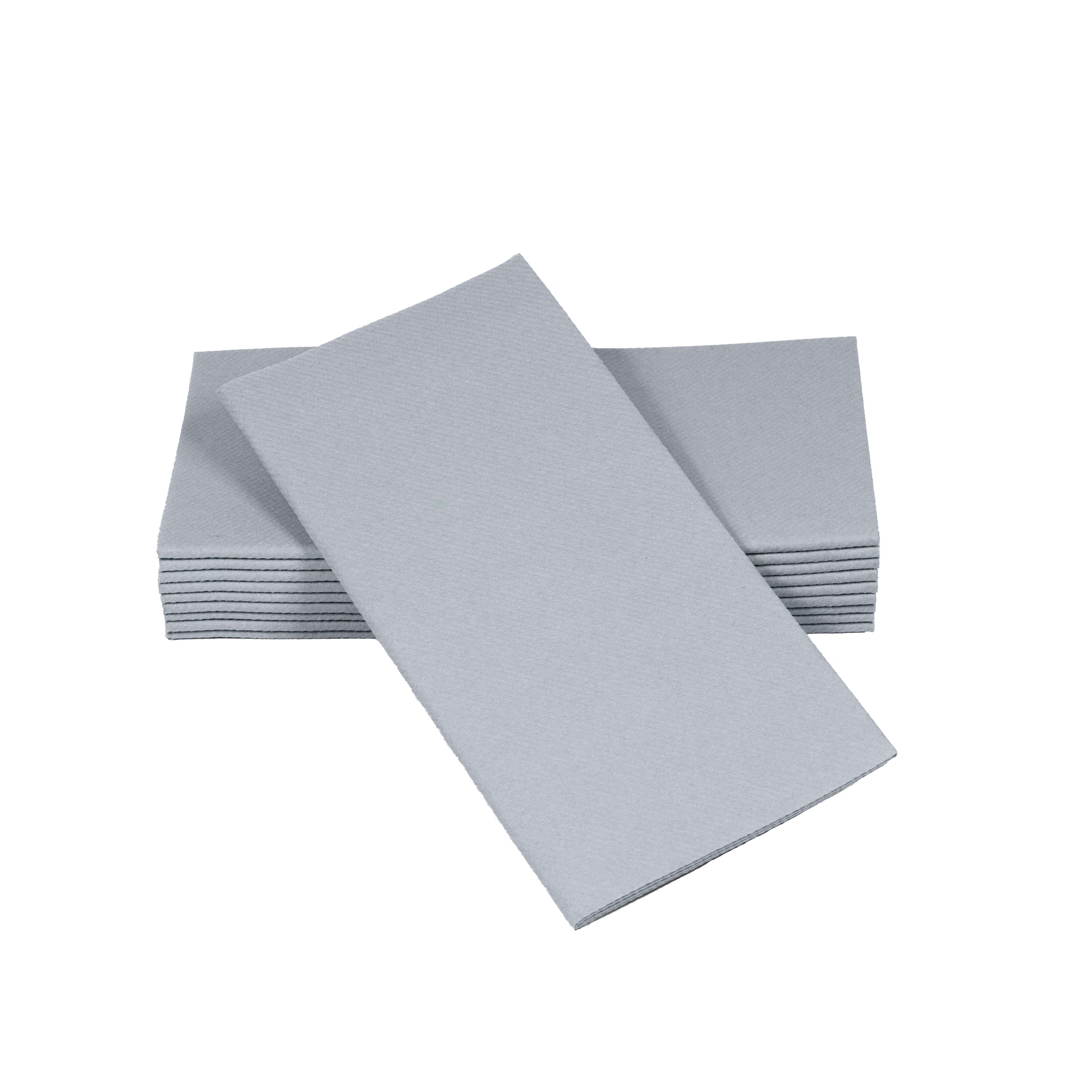 SimuLinen grey disposable luxury paper napkins.