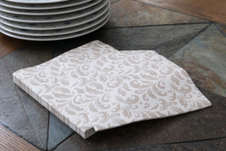 SimuLinen Gallery Champagne Floral Dinner Napkin